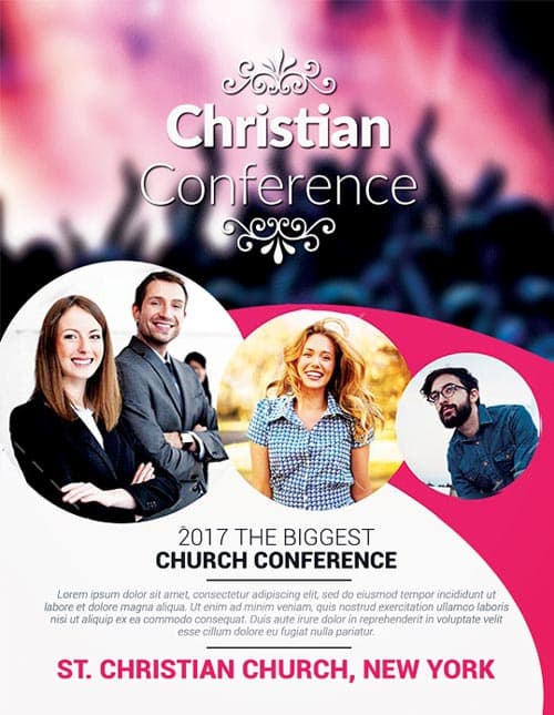 Christian Conference Church PSD Flyer Template - Download Free Church ...