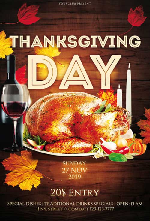 Thanksgiving Flyer Template Free