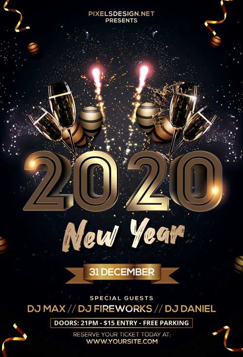 Free New Years Eve Flyer Template