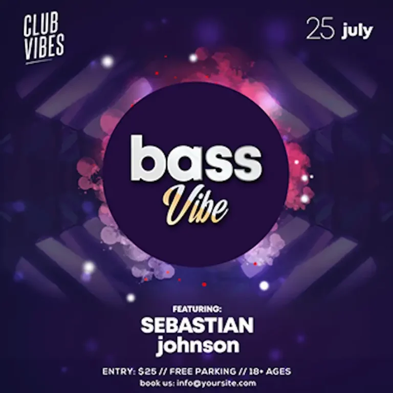 Free Electro Night Instagram Template