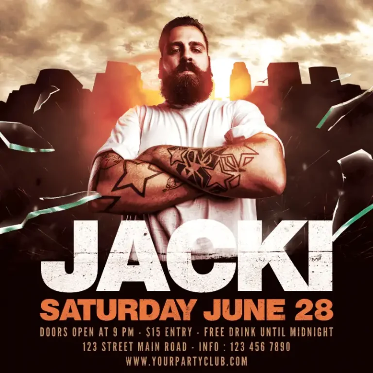 Free DJ Club Party Instagram Template