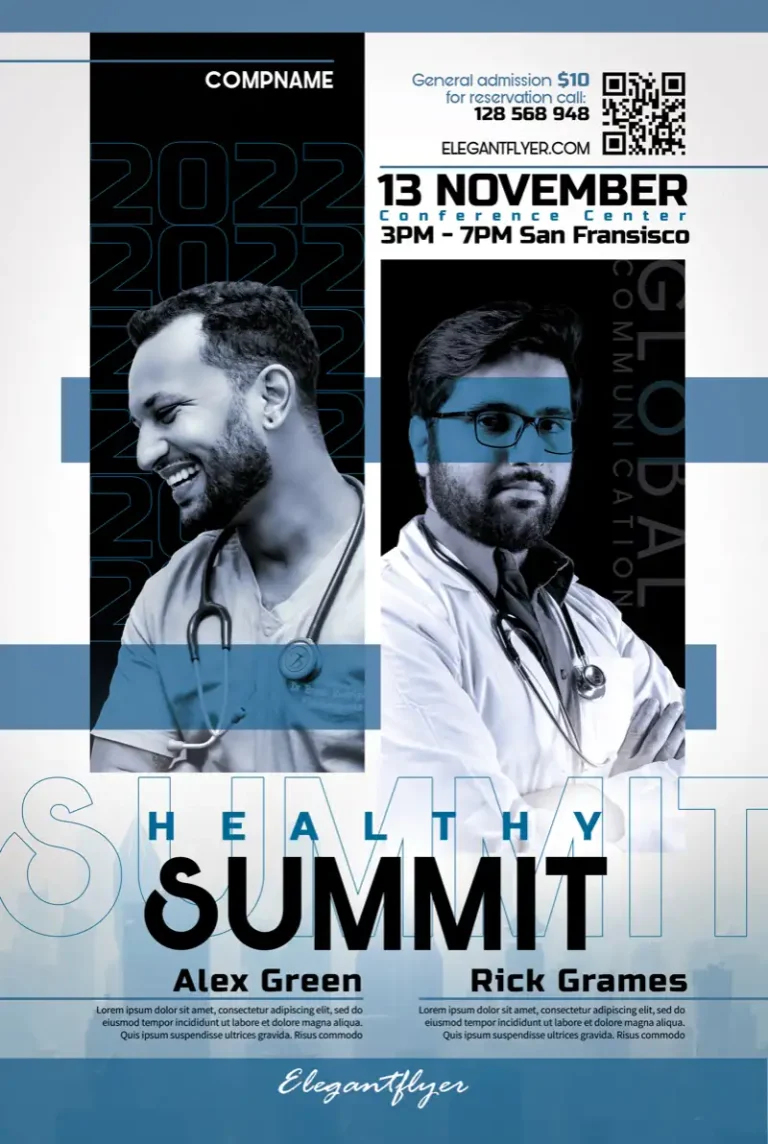 Free Health Summit Poster Template