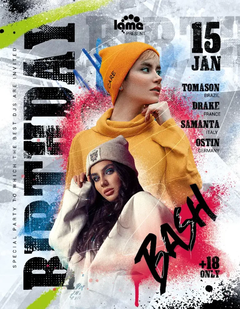 Free Birthday Bash Flyer Template