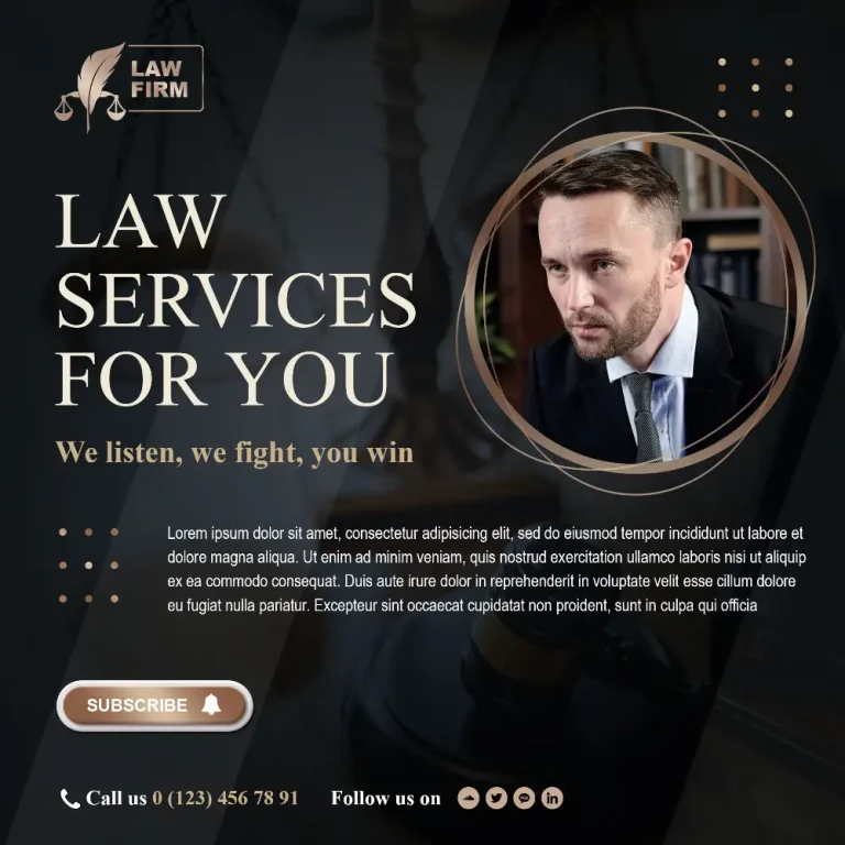 Law Service Free Instagram Templates