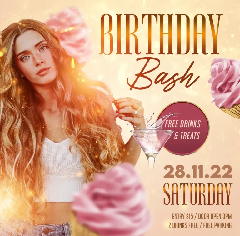 Free Birthday Bash Instagram Post Templates