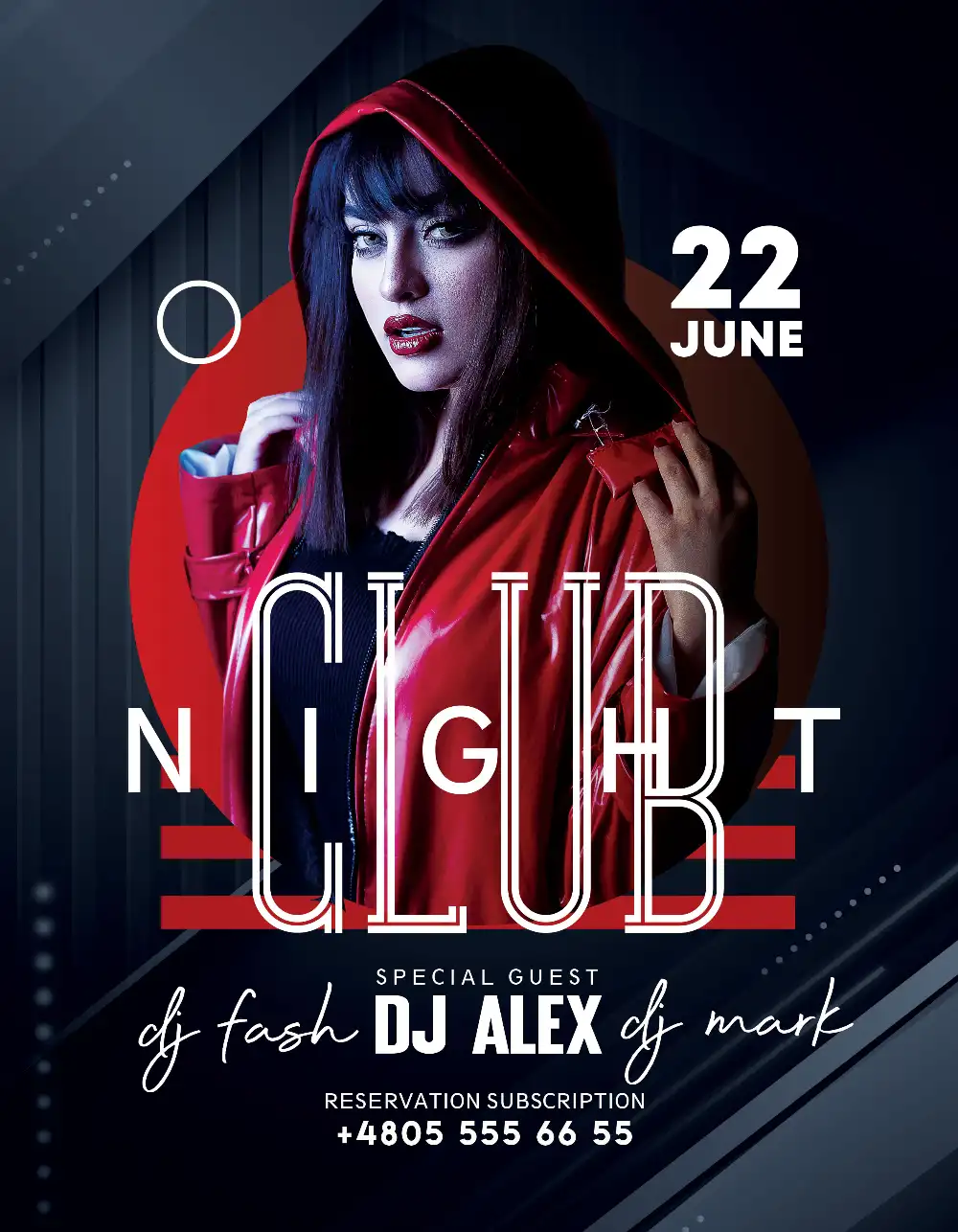 Free Club Night Party Flyer Template