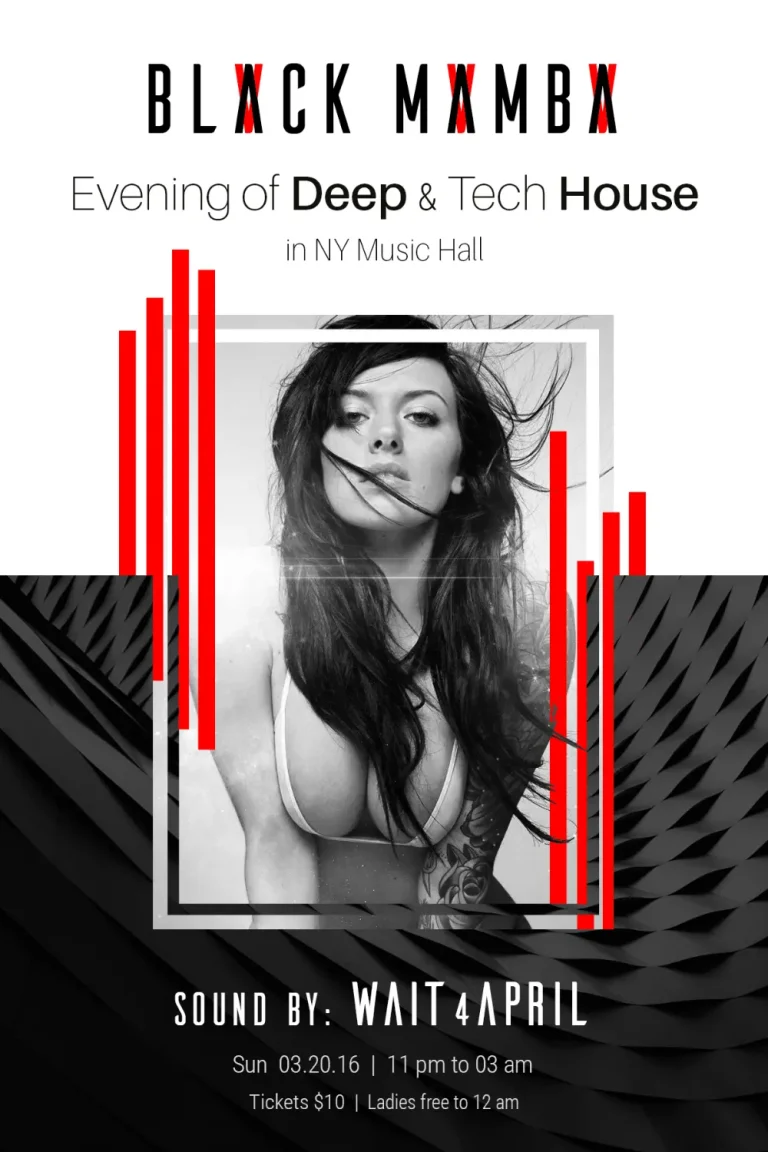 Electro Music Event Free Flyer PSD Template