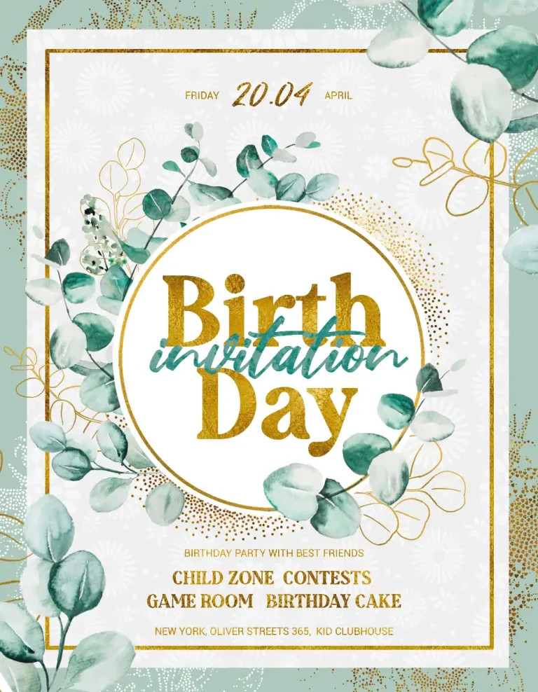 Free Birthday Party Invitation Template