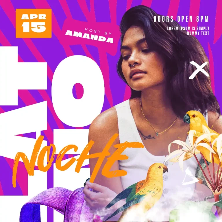 Free Latino Party Instagram Template