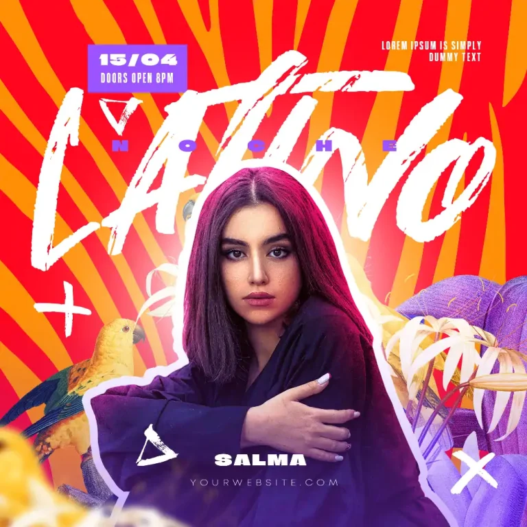 Latino Night Free Social Media Template