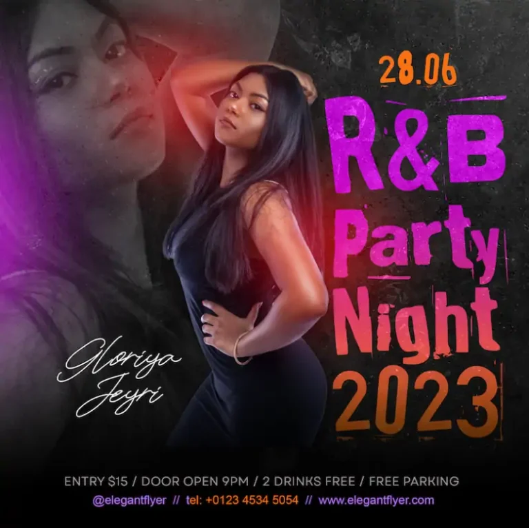 R&B Party Night Social Media Template