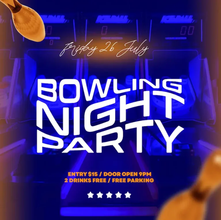 Free Bowling Event Social Media Template