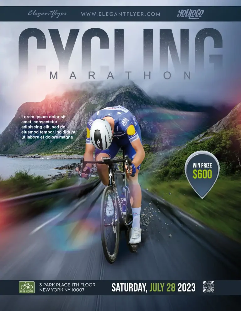 Free Cycling Event Flyer Template