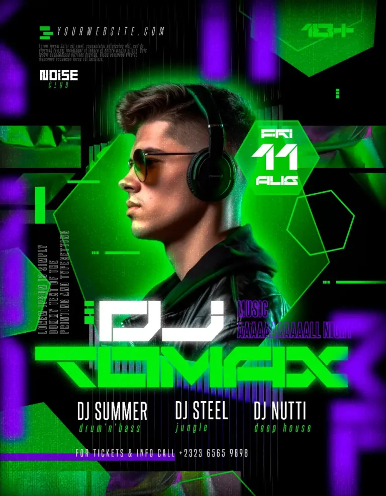 Free Guest DJ Event Flyer Template