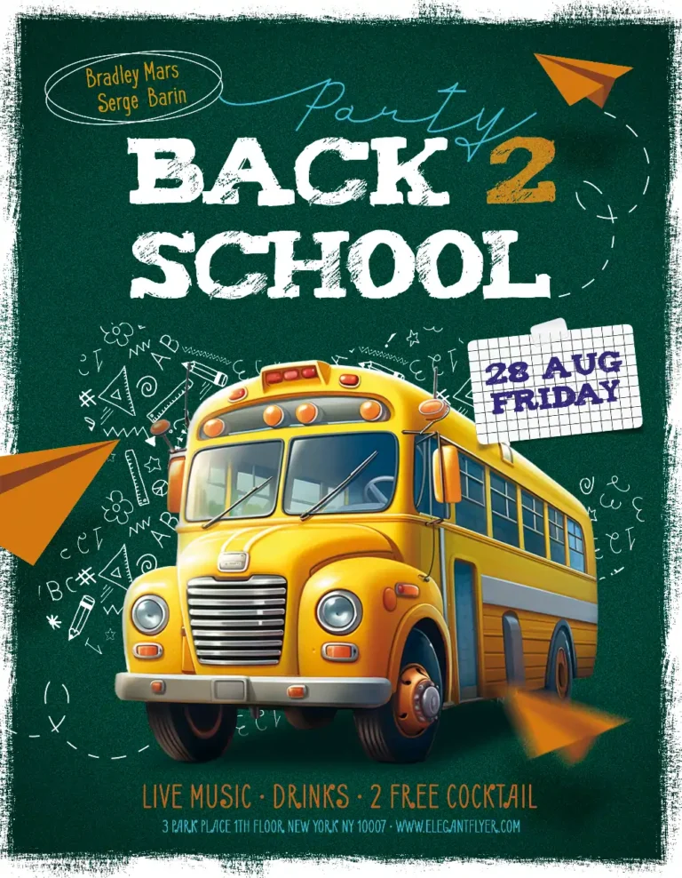 Back To School Flyer Template