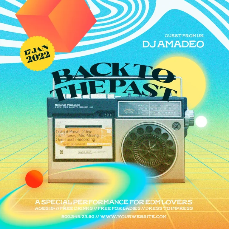 Retro Party Instagram Template