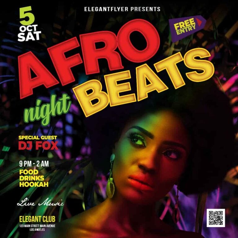 Free Afro Beats Instagram Template