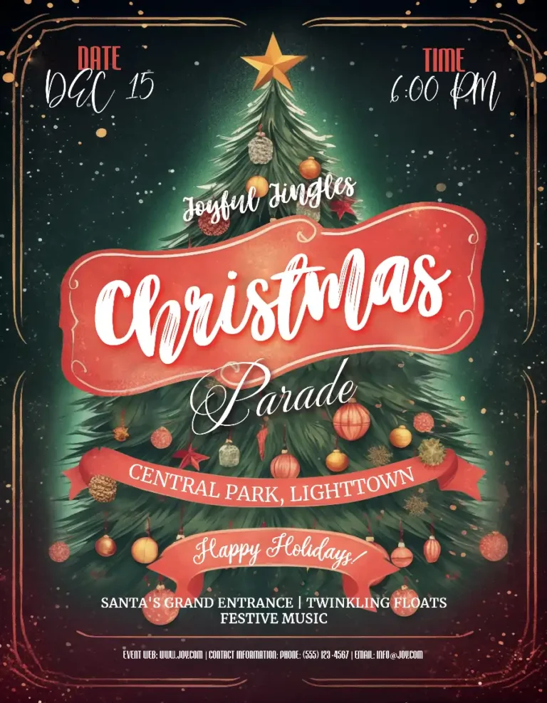 Free Christmas Parade Flyer Template