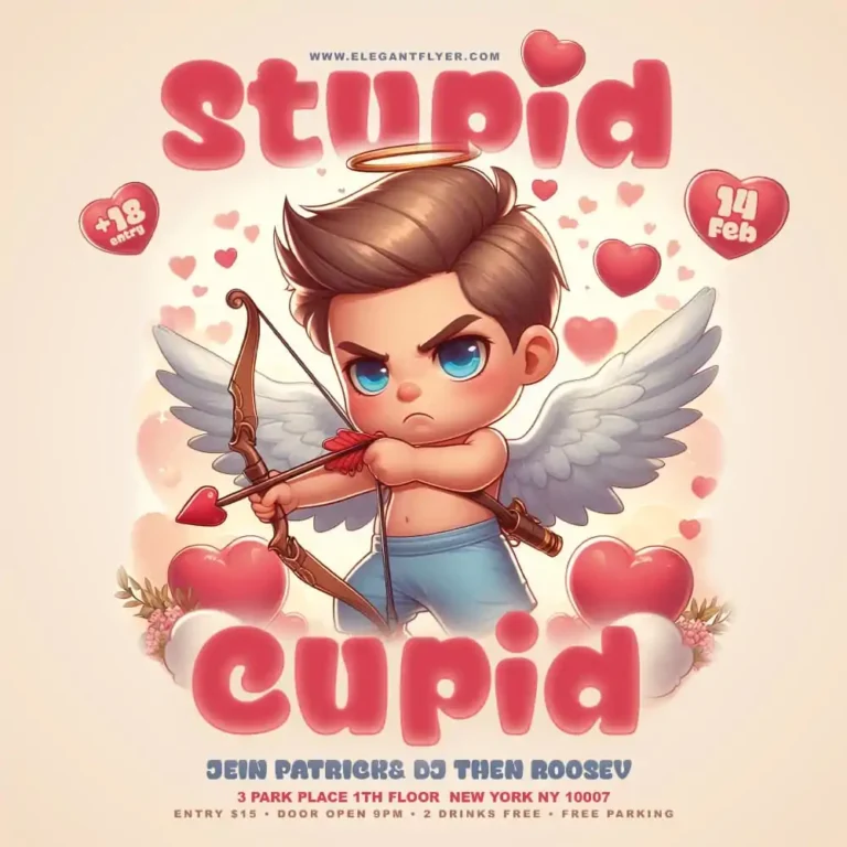 Illustrated Stupid Cupid Instagram Template