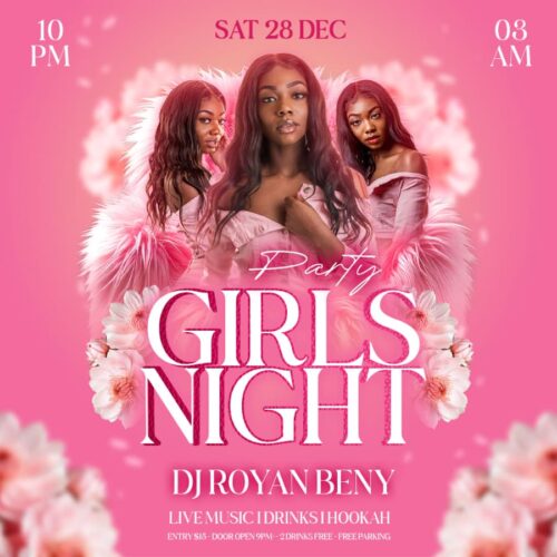 Pink Girls Night Instagram Template | Free Download Now!