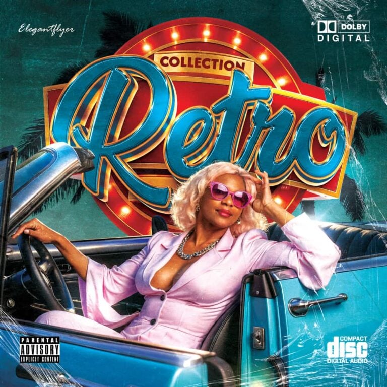 Retro DJ Mix Free Album Cover Template