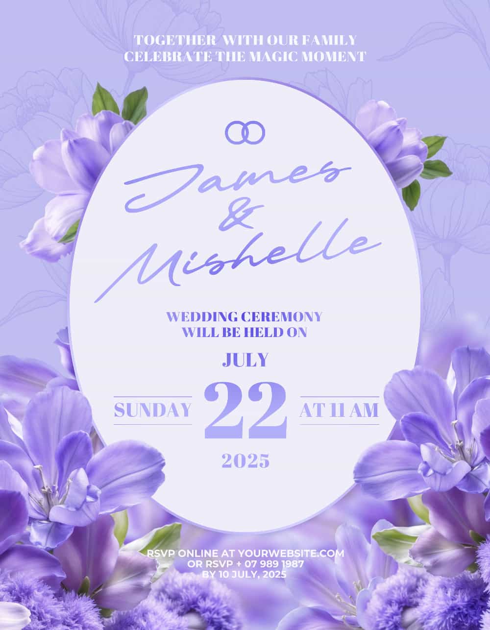 Free Modern Wedding Invitation Template