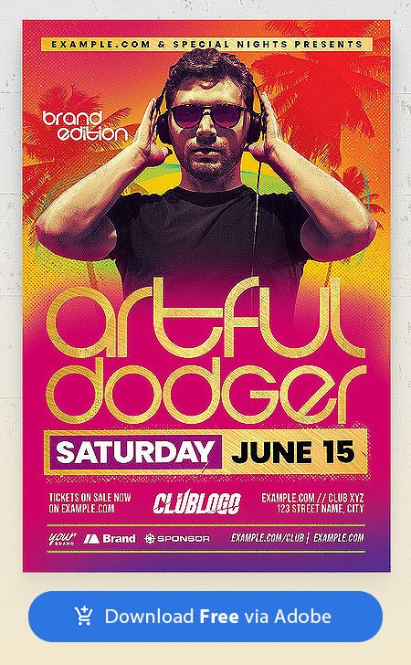 DJ Flyer Template PSD